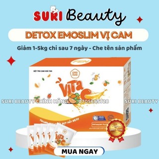 [GIAO HÀNG SIÊU NHANH]EMO DETOX VỊ CAM THƠM NGON DỄ UỐNG NHƯ CAM NHÀ VẮT/GIẢM CÂN ĐỦ 8 VỊ