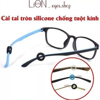 Bộ cài tai silicone tròn chống rơi kính, thất lạc, tuột kính