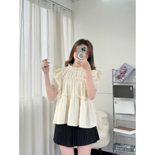 Áo sơ mi baby don các màu chất đũi xốp mềm tay VYCOCA