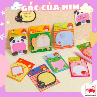 Giấy note ghi chú giấy nhớ hình động vật hoạt hình dễ thương sáng tạo