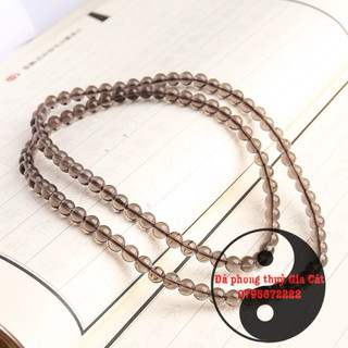 Vòng tay Thach Anh khói 5A trong veo
