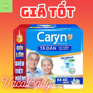 (MẪU MỚI 2024) TÃ DÁN NGƯỜI LỚN/NGƯỜI GIÀ CARYN GÓI LỚN TIẾT KIỆM SIZE M40/ M40+4 MIẾNG
