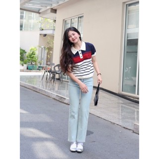  LIN CLOSET  QDL145  Quần jean ỐNG ĐỨNG TRENDY STYLE HÀN QUỐC - MAY COLLECTION 