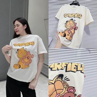 Áo phông, áo thun PNB be hoạt hình hổ ôm gấu chữ vàng CARFIELD cotton bo cổ hàng đẹp 2024
