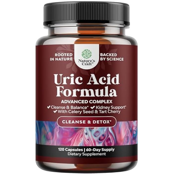 Viên uống hỗ trợ gout axit uric Nature's Craft Uric Acid Formula 120 Viên