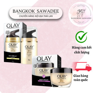 Combo kem dưỡng olay 7-in-1 ngày & đêm bản thái 50gr