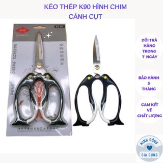 Kéo thép K90 hình chim cánh cụt ngộ nghĩnh chống gỉ, siêu bén, bền