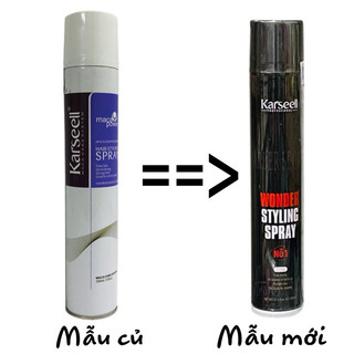 Gôm xịt cứng tóc Karseell Spray Italy 380ml