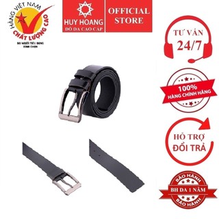Dây nịt nam huy hoàng bát gài 4p màu nâu hp4139