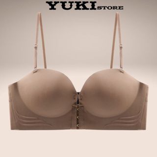  Áo Ngực Không Dây Cài Trước Đệm Dày 5cm Siêu Nâng Ngực Bản To Che Mỡ Thừa Kèm Dây Vai YUKI STORE 946 