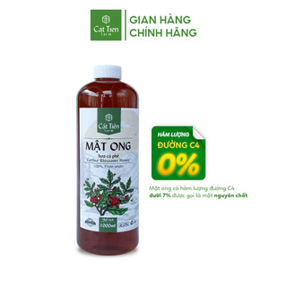 Mật ong hoa cà phê nguyên chất cát tiên farm 1 lít - đặc sản tây nguyên