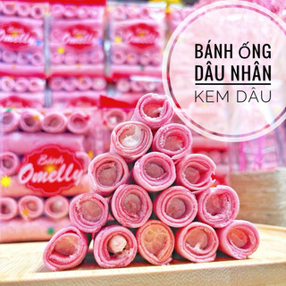 500g bánh ống dâu nhân kem dâu