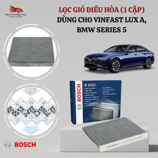 Lọc gió điều hoà than hoạt tính bosch dùng cho vinfast lux a, bmw 5 & 7 series - lọc khử mùi & bụi mịn hiệu quả