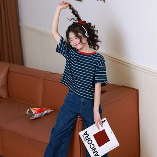 Áo thun sọc form boxy - Aufra Studio