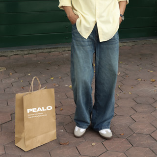 Quần Jean PEALO Unisex Form rộng chất liệu Jeans cotton thoải mái