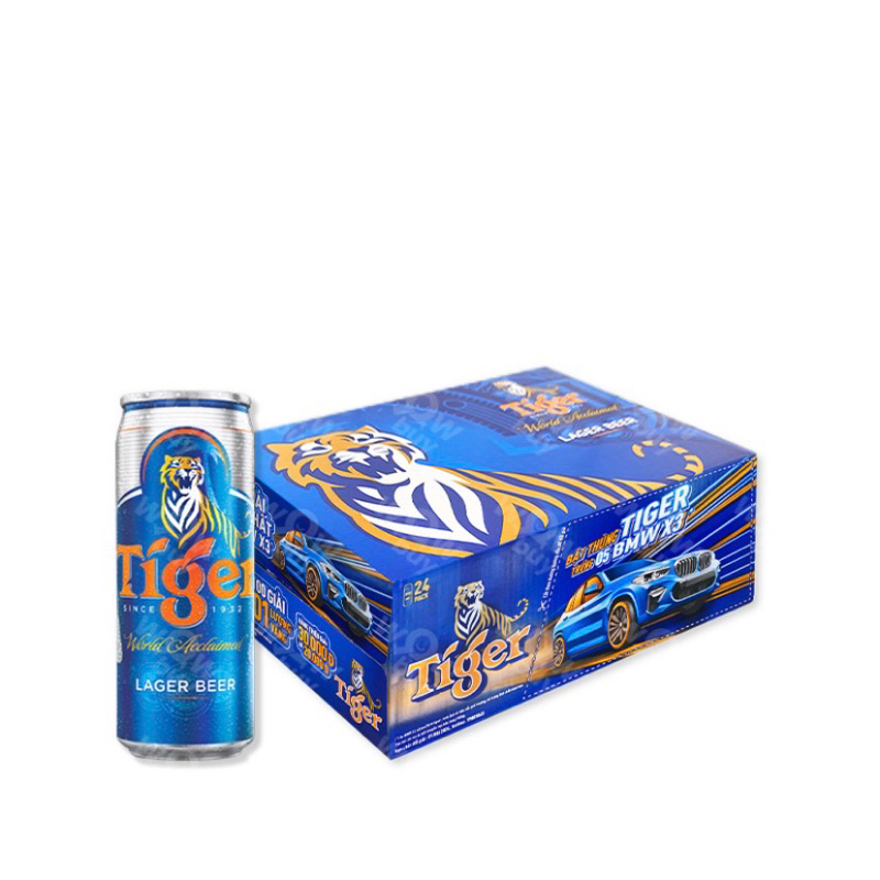 Thùng bia tiger nâu lon cao  24lon x 330ml