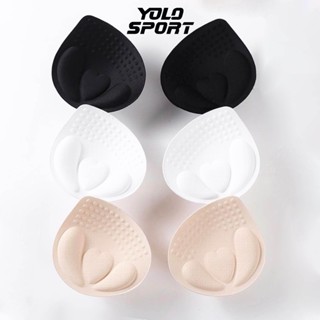 Đôi Đệm Mút Lót Áo Ngực Dày 4cm Hình Trái Tim Giọt Nước Hỗ trợ Siêu Nâng Ngực Xốp Độn Bra Tập Gym Yoga Đồ Bơi Cao Cấp