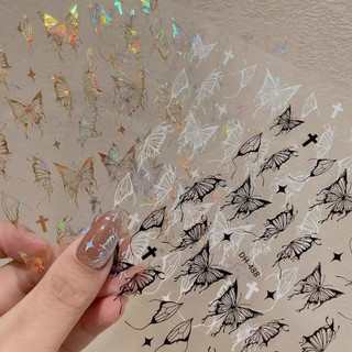 Hình dán sticker bướm trang trí móng tay