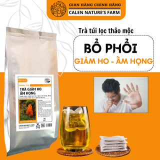 Trà thảo mộc giảm ho calen nature's farm giảm đau rát họng, khàn tiếng, bổ phổi bịch 30 gói lọc