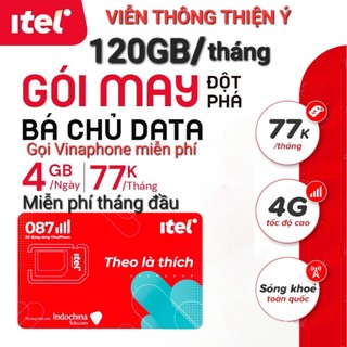SIM DATA 4G 120Gb/tháng{ Mobifone & Vinaphone }gọi Vinaphone miễn phí