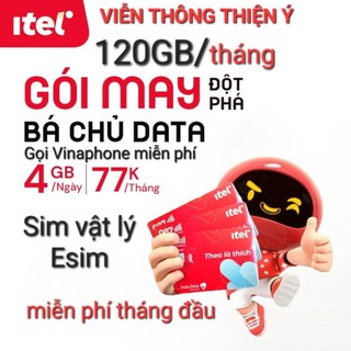 Sim 4G 120Gb Vinaphone iTel-Mobifone Local 👉gọi Vinaphone miễn phí