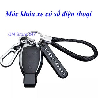 Móc chìa khóa xe - xe ô tô xe hơi có số điện thoại K22