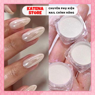 Bột tráng gương ánh ngọc trai, ánh trăng, ánh trắng dùng trang trí móng nail
