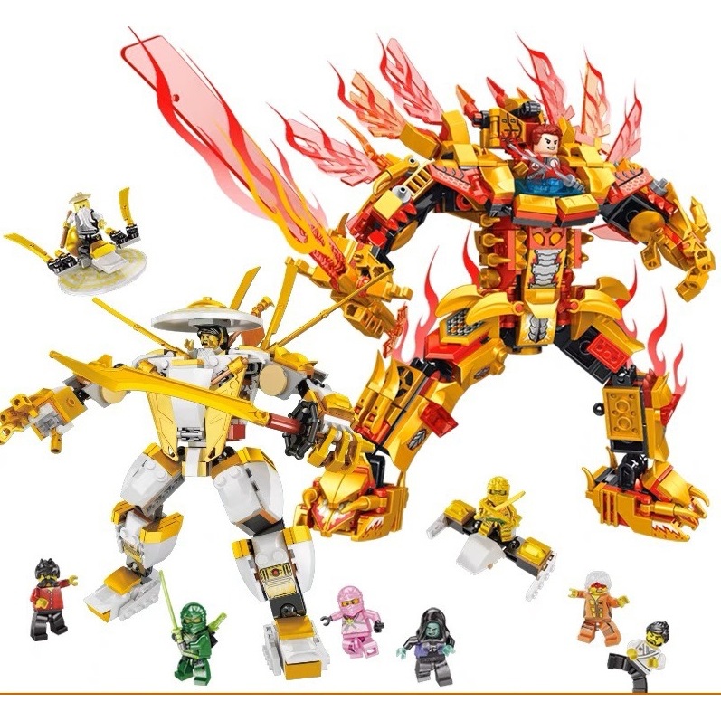 Đồ chơi lắp ráp Ninja rồng biến hình chiến binh Ninjago