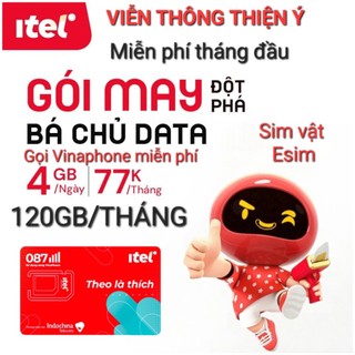 Sim 4G Vinaphone iTel-Mobifone Local 120Gb{tốc độ cao}gọi Mobi - Vina miễn phí