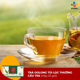 Trà oolong túi lọc cầu tre - hộp 50g - thưởng thức & pha chế