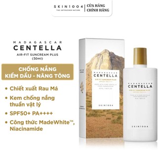 Kem chống nắng skin 1004 Madagascar Centella Air fit Suncream Plus SPF50+ PA++++ 50ml Chính Hãng Hàn Quốc 