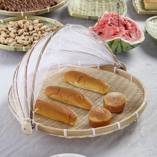  Lồng bàn tre Tre Làng đậy thức ăn tránh bụi, mẹt lồng bàn gấp gọn , đủ size