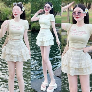 Sét áo zip nơ kèm chân váy xốp có lót - hàng cao cấp