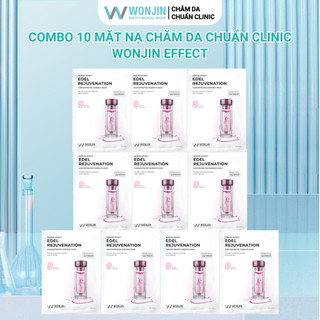  Combo 10 Mặt Nạ Truyền Dịch Nâng Cơ Trẻ Hóa Da WonJin Effect Edel Rejuvenation Mask 30gx10