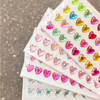 Sticker hình trái tim nổi 3d