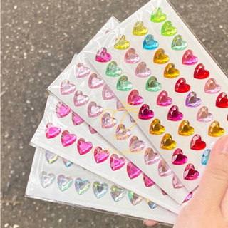 Sticker hình trái tim nổi 3d