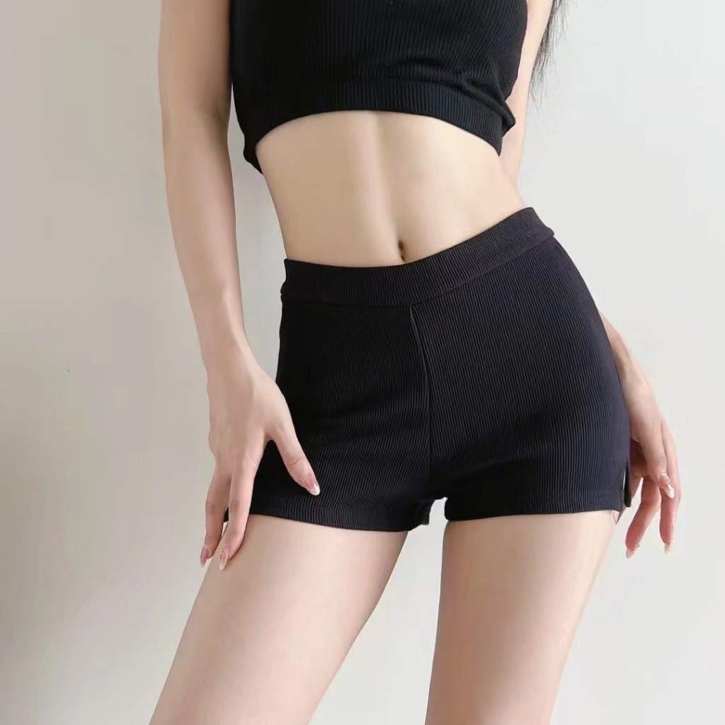 Quần Short Nữ Len Tăm Xẻ Gấu Chất Co Giãn Có Bigsize | BigBuy360 - bigbuy360.vn