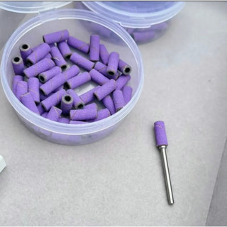 Đầu mài nhám tím mini, lõi lắp đầu nhám mini
