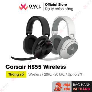 Tai nghe không dây Corsair HS55 Wireless (Hàng chính hãng)