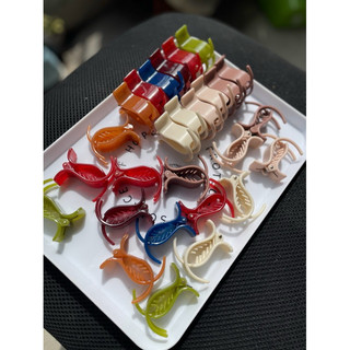 🎀 Lố 12 Cây Kẹp Bấu Càng Cua, 3 Răng Lớn, Màu NHÁM
