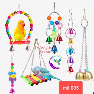  Combo 6 món đồ chơi treo lồng cho vẹt sóc chuột hamster và chim cảnh khác  mã 005  