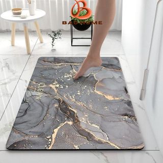 Thảm Lau Chân BAOHOME Chùi Chân Nhà Tắm Phòng KháchChống Trượt Thấm Nước Sang Trọng B028