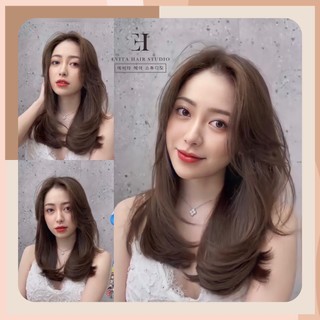 Thuốc nhuộm tóc màu Nâu bambi + kèm oxy trợ nhuộm | Annastyle Tự nhuộm tóc tại nhà dễ dàng