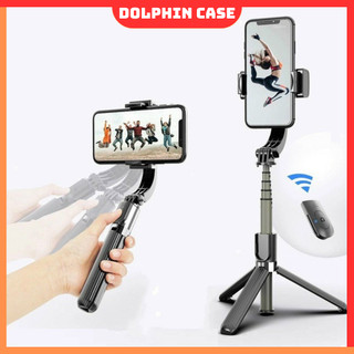 Tay cầm chống rung điện tử gimbal q08 có bluetooth gimbal điện thoại chống rung có chân đỡ tự đứng