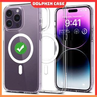 Ốp lưng iphone trong suốt từ tính Magnetic Case Chống Sốc Cao Cấp Cho iP X/11/12/13/14/Plus/Pro/ProMax