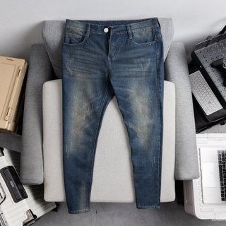 Quần jean nam GKM12 co giãn hình thật khoá kéo nút gài chuẩn form body cho tín đồ jean mẫu mới