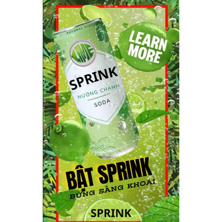 [Combo] 10 lon Sprink Hương chanh truyền thống 330ml