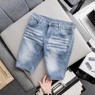 Quần short jean nam gkm007 quần bò short co giãn cao cấp khoá kéo nút gài chất hàng mới hình thật