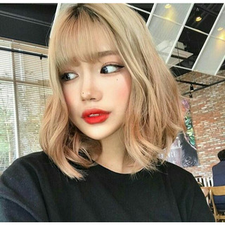Thuốc nhuộm tóc màu Vàng sáng + kèm oxy trợ nhuộm | Annastyle Tự nhuộm tóc tại nhà dễ dàng