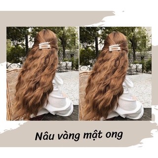 Thuốc nhuộm tóc màu Nâu vàng mật ong + kèm oxy trợ nhuộm | Annastyle Tự nhuộm tóc tại nhà dễ dàng